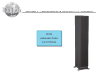 McIntosh XR-100 - Owners manual